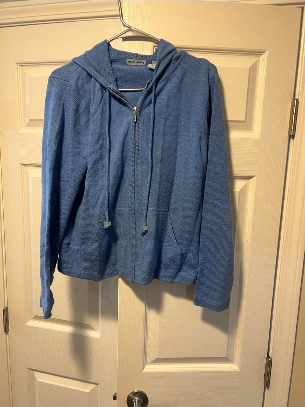 Marsh Landing Light Blue Zip Hoodie